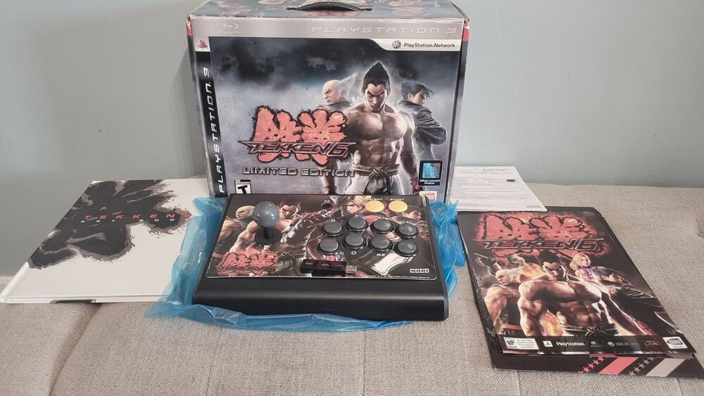 Tekken 6 PS3 - Hori Arcade Fight Stick Wireless Limited Edition MISSING GAME!